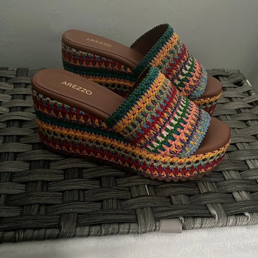 Multicolor slide wedges size 5 - Picture 2 of 4